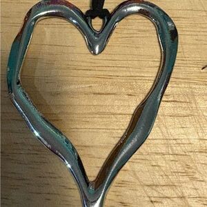Silver Heart-Shaped Wall Art